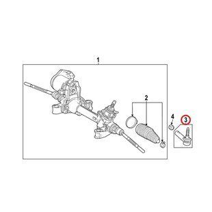 Наконечник рульової ОРИГИНАЛ на TOYOTA bZ4X (45460-49135) 45460-49135 фото