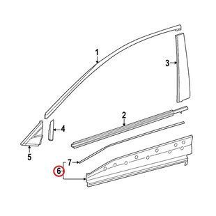 Накладка двери передняя правая ОРИГИНАЛ на TOYOTA bZ4X (75073-42070) 75073-42070 фото