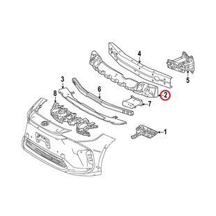 Абсорбер бампера передний ОРИГИНАЛ на TOYOTA bZ4X (52614-42160) 52614-42160 фото