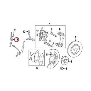 Датчик ABS передний правый ОРИГИНАЛ на TOYOTA bZ4X (89542-42090) 89542-42090 фото