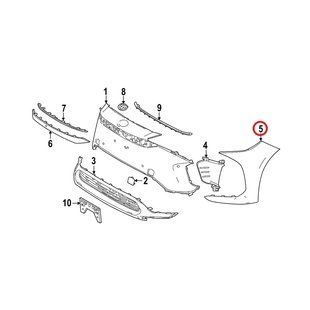 Левая часть бампера переднего ОРИГИНАЛ на TOYOTA bZ4X (52113-42110) 52113-42110 фото