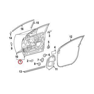 Дверь передняя левая ОРИГИНАЛ на TOYOTA bZ4X (67002-42220) 67002-42220 фото
