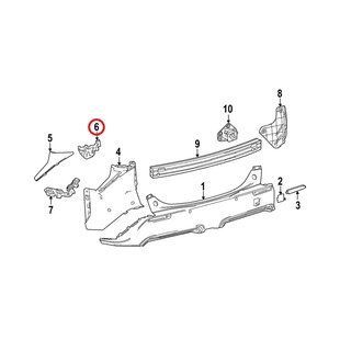 Верхній кронштейн бампера правий ОРИГИНАЛ на TOYOTA bZ4X (52562-42070) 52562-42070 фото