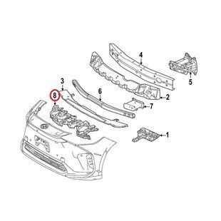 Кронштейн бампера центральний ОРИГИНАЛ на TOYOTA bZ4X (53115-42040) 53115-42040 фото