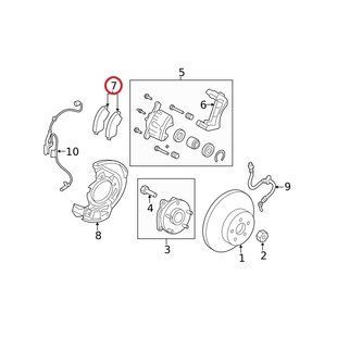 Колодки тормозные передние ОРИГИНАЛ на TOYOTA bZ4X (04465-78020) 04465-78020 фото