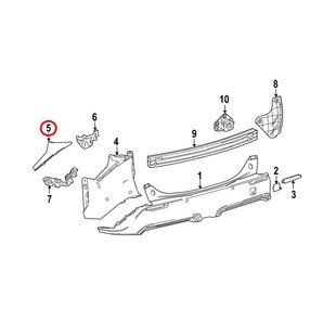 Накладка угла бампера правая ОРИГИНАЛ на TOYOTA bZ4X (52165-42050) 52165-42050 фото