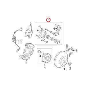 Суппорт тормозной передний правый ОРИГИНАЛ на TOYOTA bZ4X (47730-42130) 47730-42130 фото