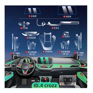 Защитная TPU пленка для салона на VOLKSWAGEN ID.4 CROZZ (ZPDS-VWID4) ZPDS-VWID4 фото