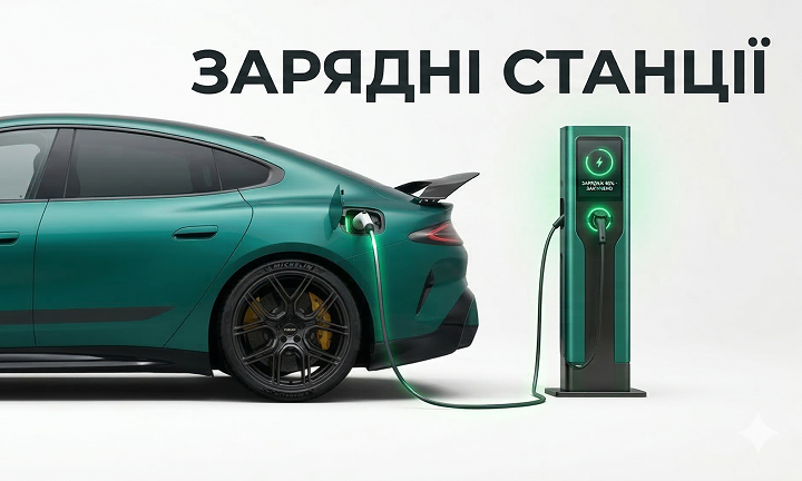 Банер.Зарядні станції